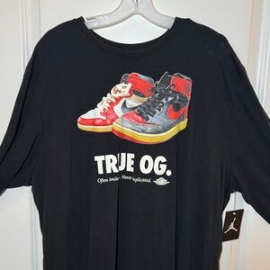 Nike/Jordan Brand Black Ling Sleeve T-Shirt Size XXL